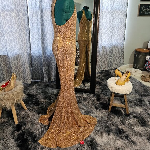 Michael Kors Collection Sequin Jumpsuit – Size 6 – NWT – Retail $5,990.00 - Picture 4 of 10